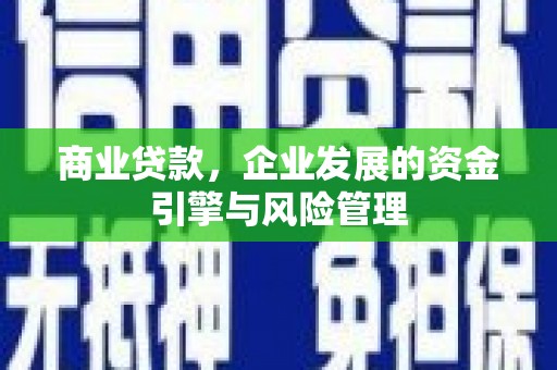 虞城商业贷款，企业发展的资金引擎与风险管理