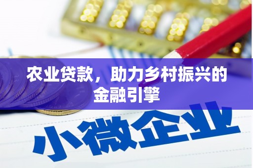 于田农业贷款，助力乡村振兴的金融引擎