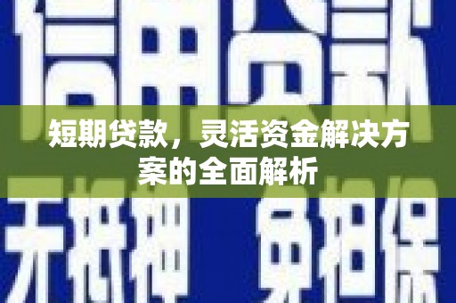 青羊短期贷款，灵活资金解决方案的全面解析