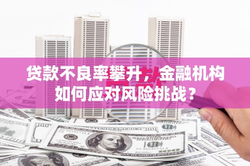 吉隆贷款不良率攀升，金融机构如何应对风险挑战？