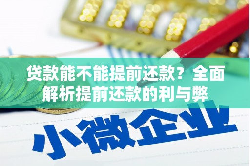 水林贷款能不能提前还款？全面解析提前还款的利与弊