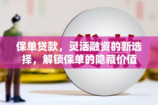 南阳保单贷款，灵活融资的新选择，解锁保单的隐藏价值