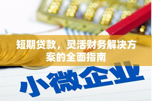 武江短期贷款，灵活财务解决方案的全面指南