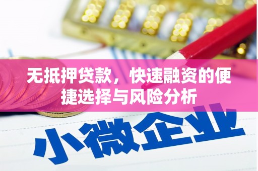浑源无抵押贷款，快速融资的便捷选择与风险分析