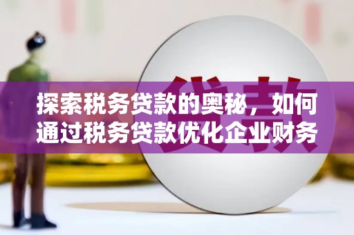 建邺探索税务贷款的奥秘，如何通过税务贷款优化企业财务