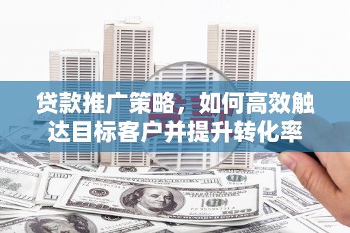 迪庆贷款推广策略，如何高效触达目标客户并提升转化率