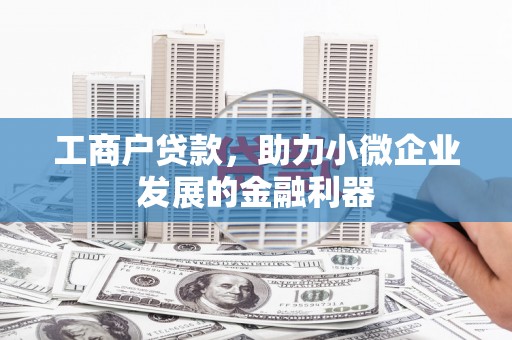 林西工商户贷款，助力小微企业发展的金融利器