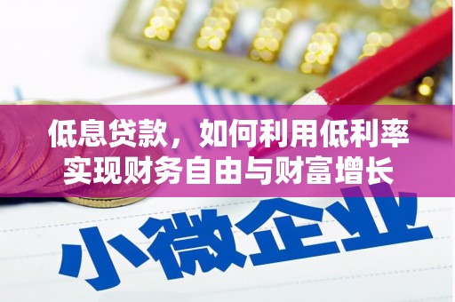 溧水低息贷款，如何利用低利率实现财务自由与财富增长